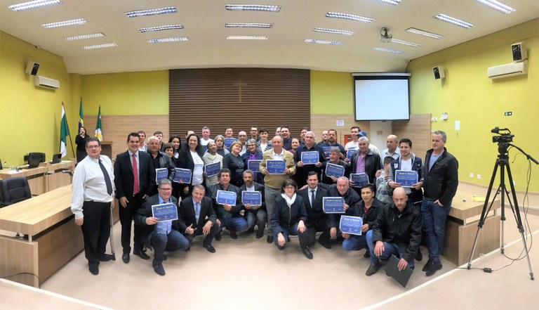 Homenagem aos presidentes de bairros de Pato Branco