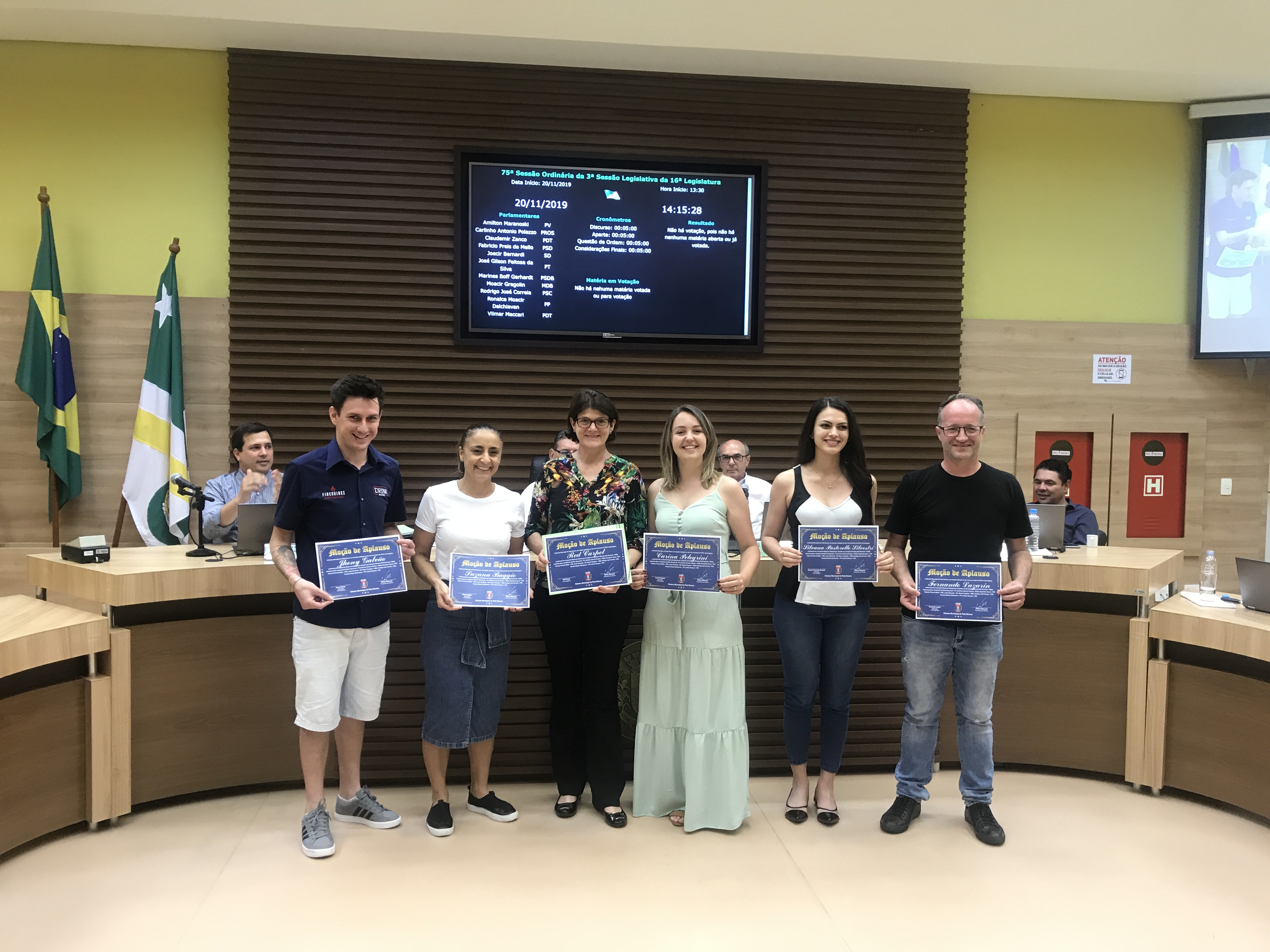 Promotores do Red Carpet recebem Moção de Aplauso na Câmara Municipal